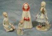 4 Cybis porcelain figurines, L