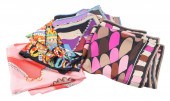 (4) Designer silk scarves to i