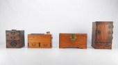 4 DIMINUTIVE JAPANESE TANSU, H