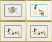 4 DISNEY SERIGRAPH CELLS<br>Pr