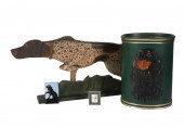 (4) Dog items, c/o unsigned pa