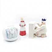 4 DOULTON FIGURES AND MONEY BA