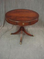 4 Drawer Banded Mahogany Pedes