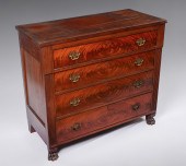 4 DRAWER BOOK MATCH VENEERED C