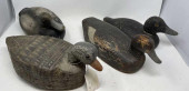 4 DUCK DECOYS, 1 CORK BODY<br>