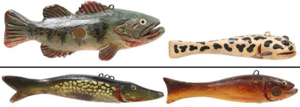 (4) DULUTH DFD FISH DECOYS,