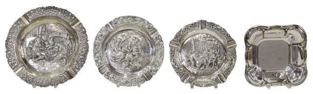 (4) DUTCH 800 SILVER & SILVER PLATE