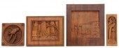 (4) DUTCH B.H. NUSSEN CARVED W