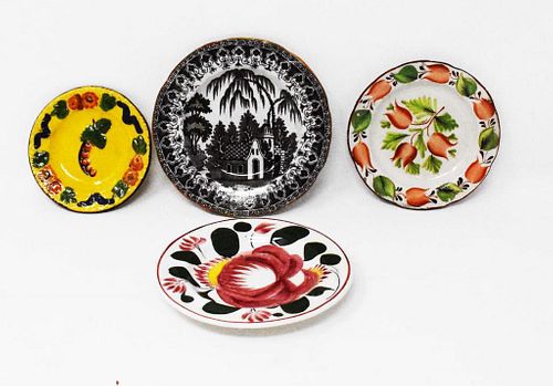 4 EARLY CUP PLATES4 early cup