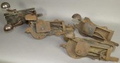 4 EARLY WROUGHT IRON SPRING CA