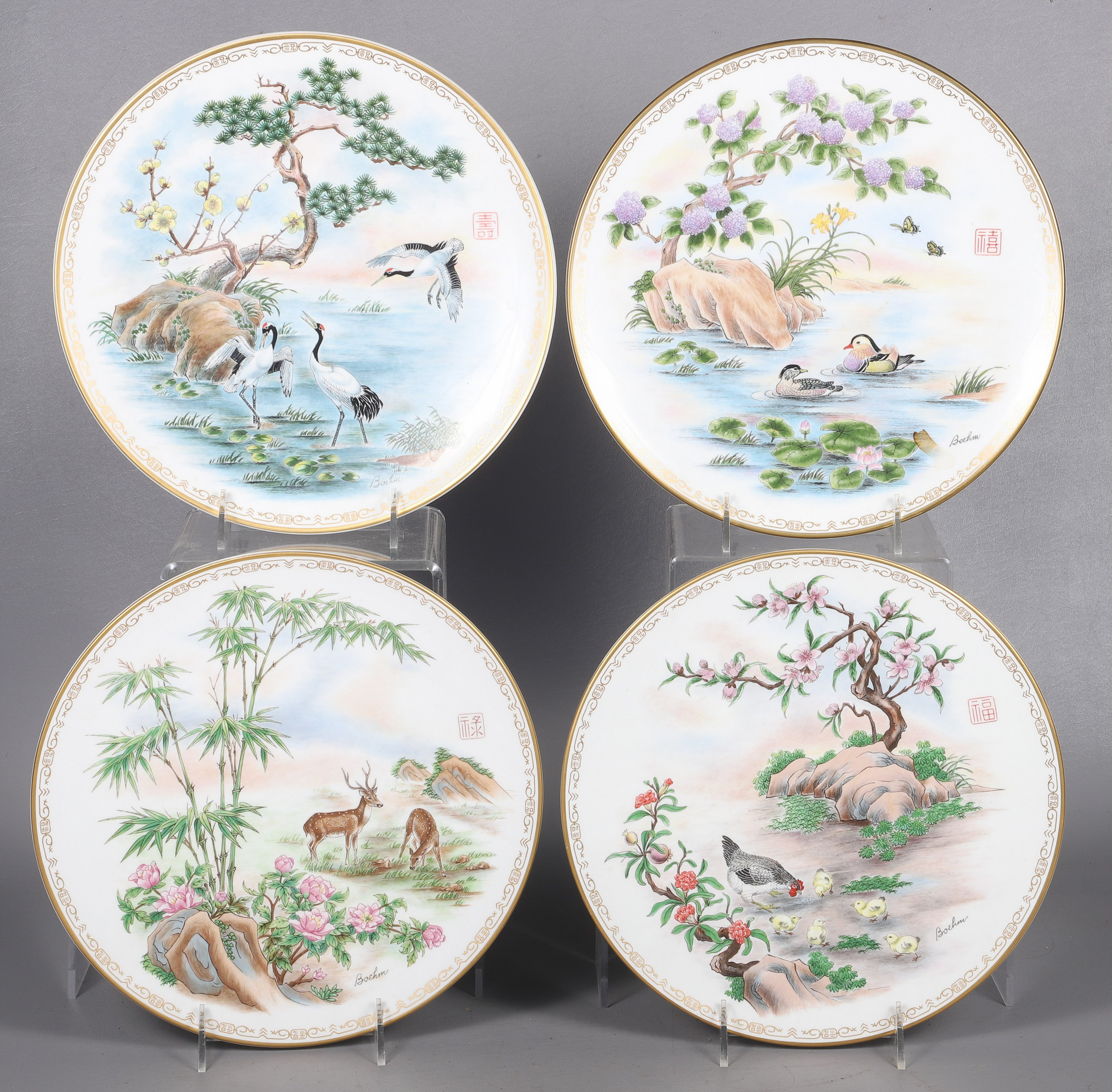 (4) Edward Marshall Boehm porcelain
