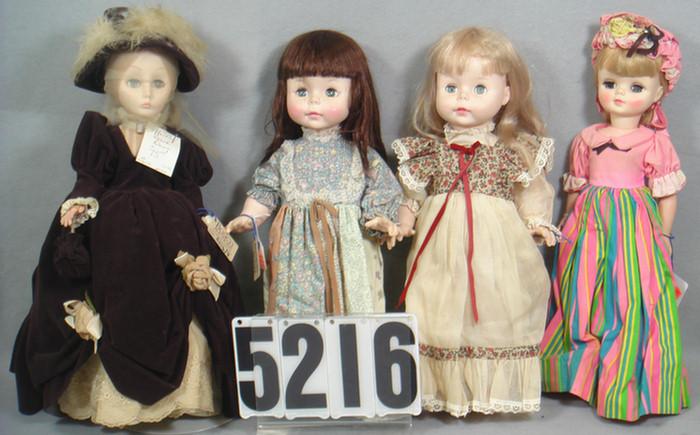 4 Effanbee Dolls, all approx 17
