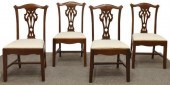 (4) ENGLISH CHIPPENDALE STYLE