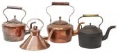 (4) ENGLISH COPPER & CAST IRON