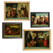(4) ENGLISH REVERSE-VARNISHED