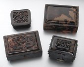 (4) English tortoise shell box