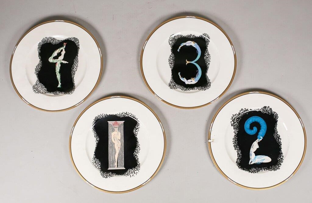 4 ERTE THE NUMERALS PORCELAIN