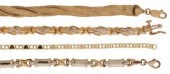 (4) ESTATE 10KT & 14KT GOLD BR