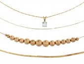 (4) ESTATE 14KT & 18KT YELLOW