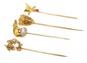 (4) ESTATE 14KT GOLD GEMSET FI