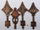 4 ETHIOPIAN CARVED WOOD ORNAME