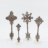 4 ETHIOPIAN WHITE METAL COPTIC