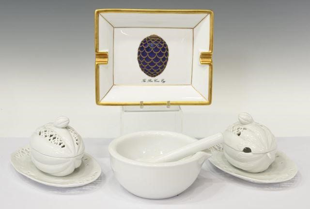 (4) FABERGE ASHTRAY, ROSENTHAL