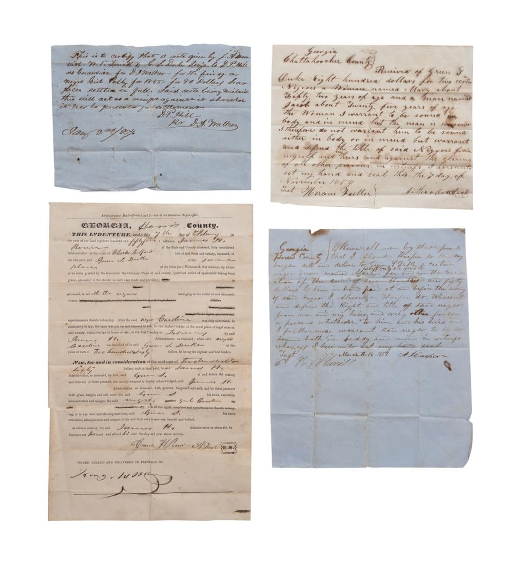 4 FAMILY RELATED SLAVE DOCUMENTS,