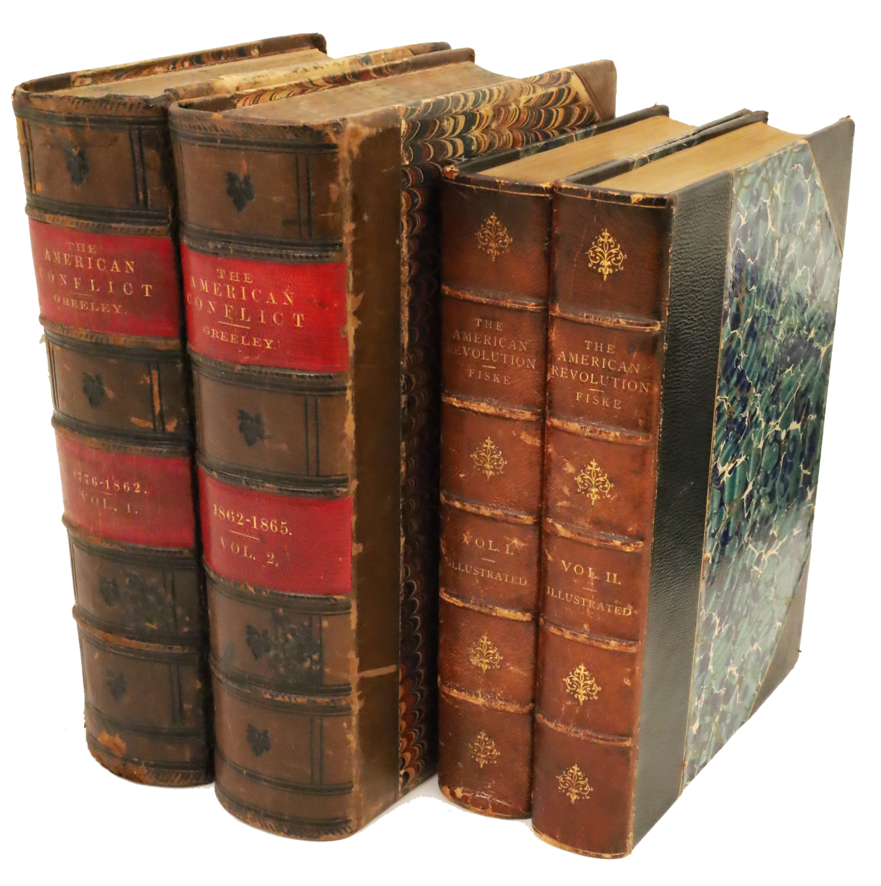 4 FINELY BOUND BOOKS ON AMERICAN