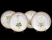 4 FLORA DANICA LUNCH PLATES #2