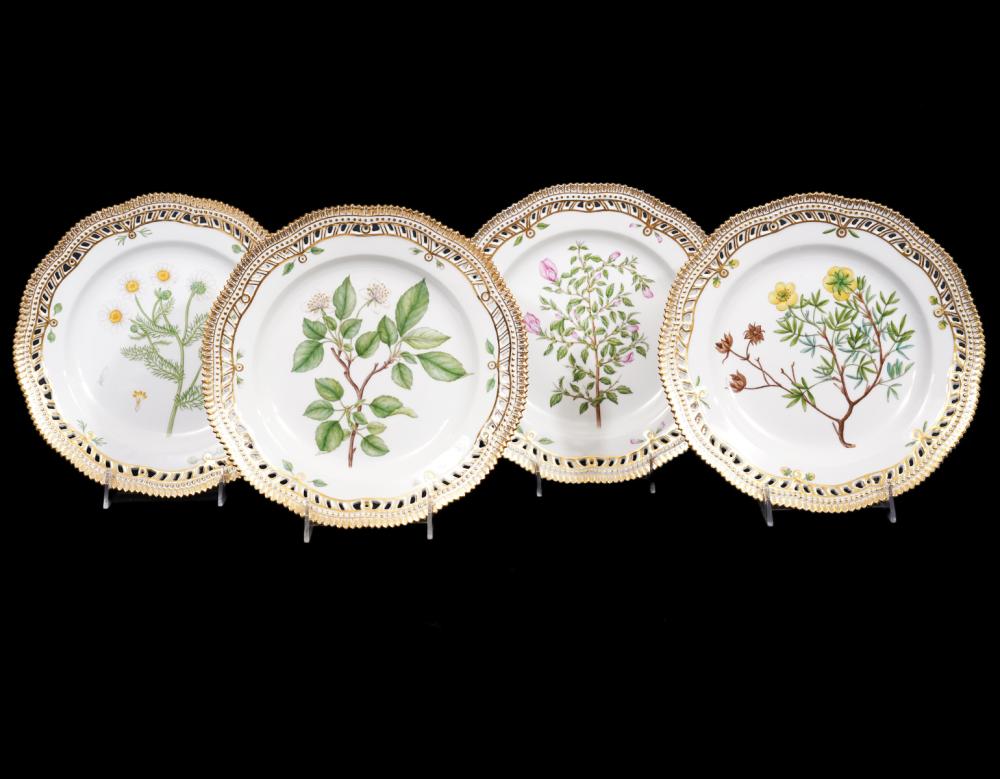 4 FLORA DANICA PIERCED DINNER