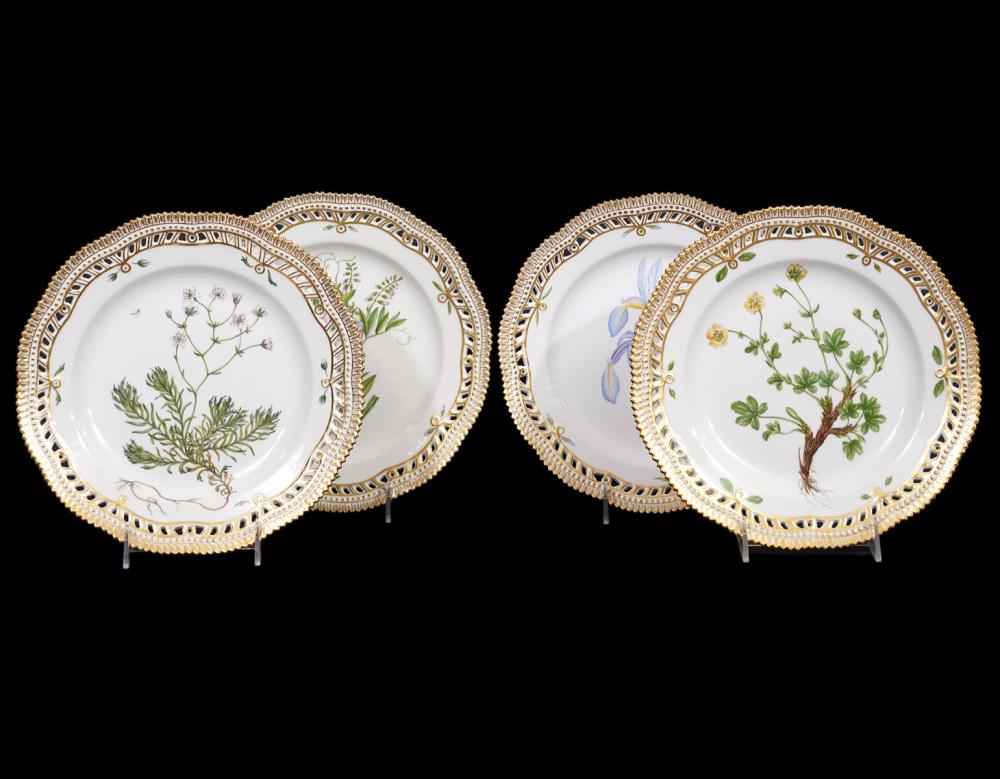 4 FLORA DANICA PIERCED DINNER