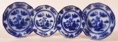 4 FLOW BLUE "CHAPOO" PATTERN C