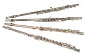 (4) Flutes, c/o Lazarro serial