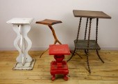 4 FOLK ART PLANT STANDS4 folk