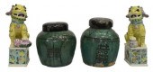 (4) FOO DOG FIGURES & HAPPINES