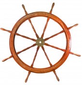4 FOOT SHIP WHEEL W/8 SPOKES &