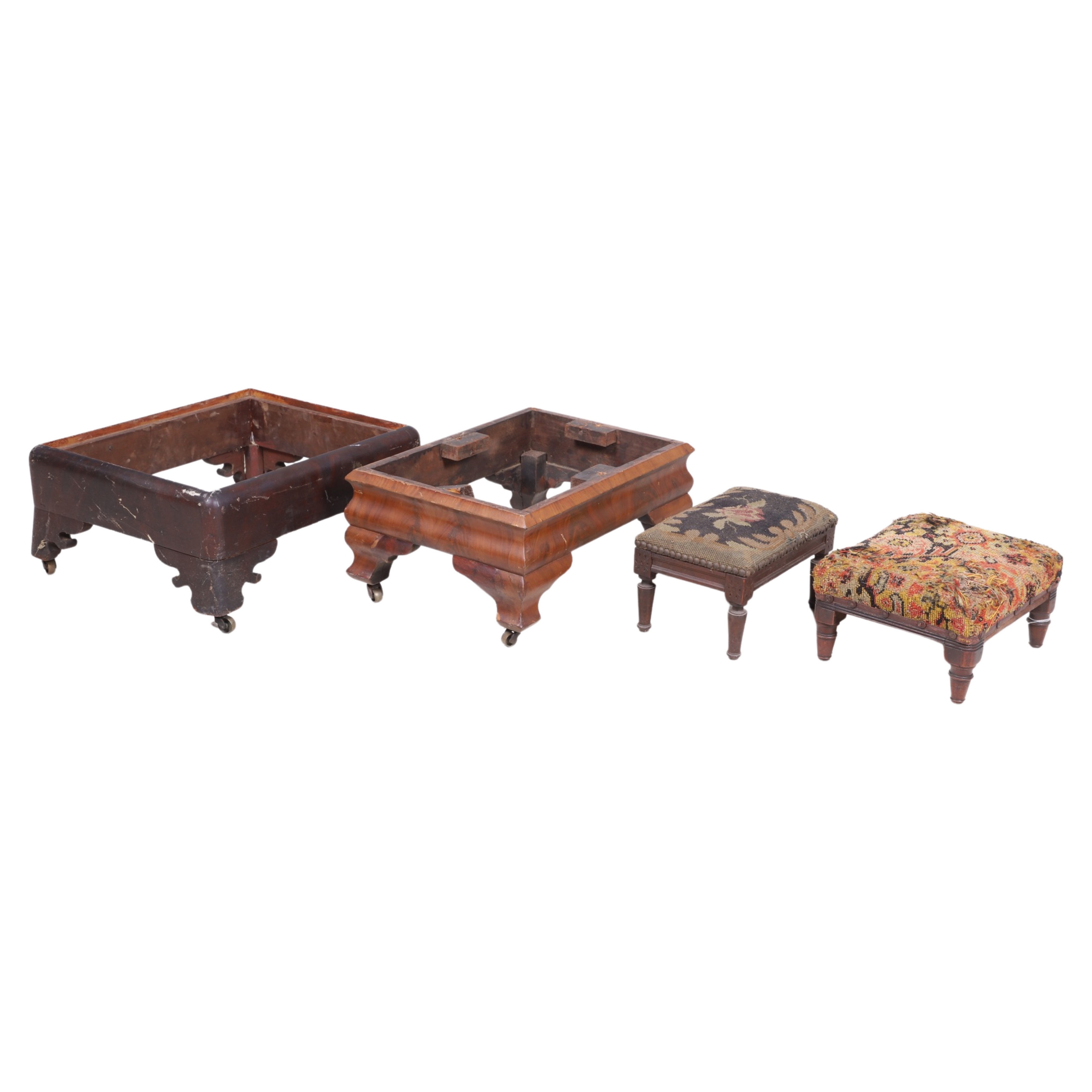 (4) Footstools, c/o (2)