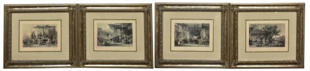 (4) FRAMED CHINESE SCENE PRINTS