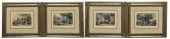 (4) FRAMED CHINESE SCENE PRINT