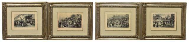 (4) FRAMED CHINESE SCENE PRINTS