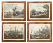 (4) FRAMED ENGLISH HUNTING SHO