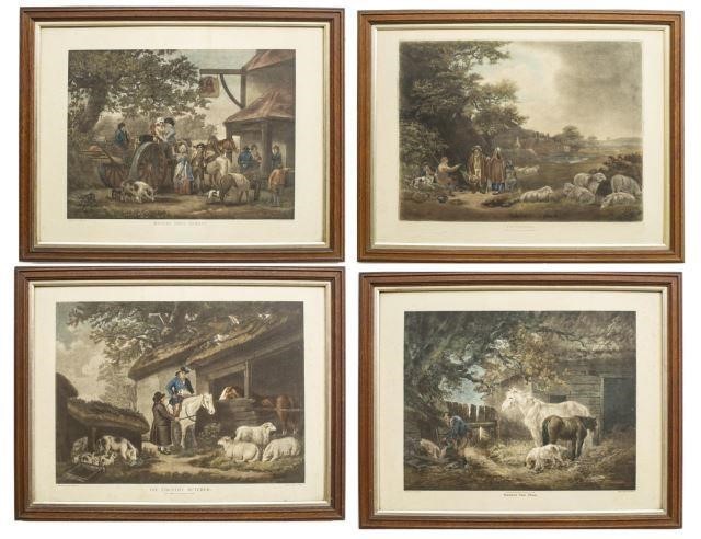(4) FRAMED ENGLISH PRINTS AFTER
