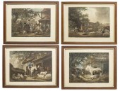 (4) FRAMED ENGLISH PRINTS AFTE