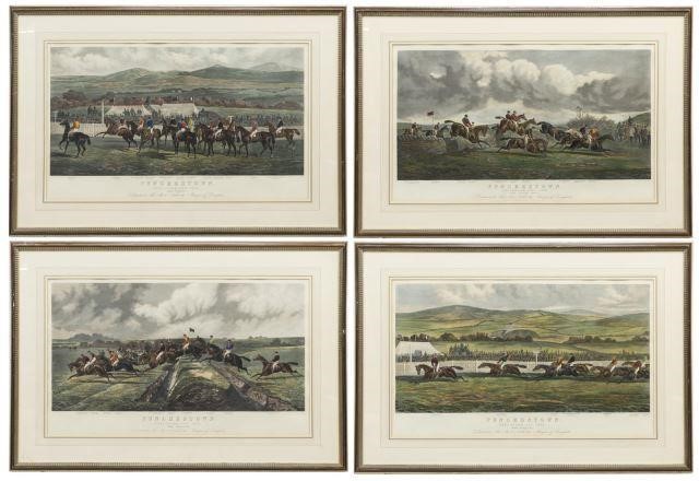 (4) FRAMED IRISH HUNT RACE