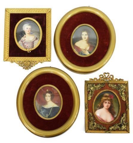 (4) FRAMED PAINTED PORTRAIT