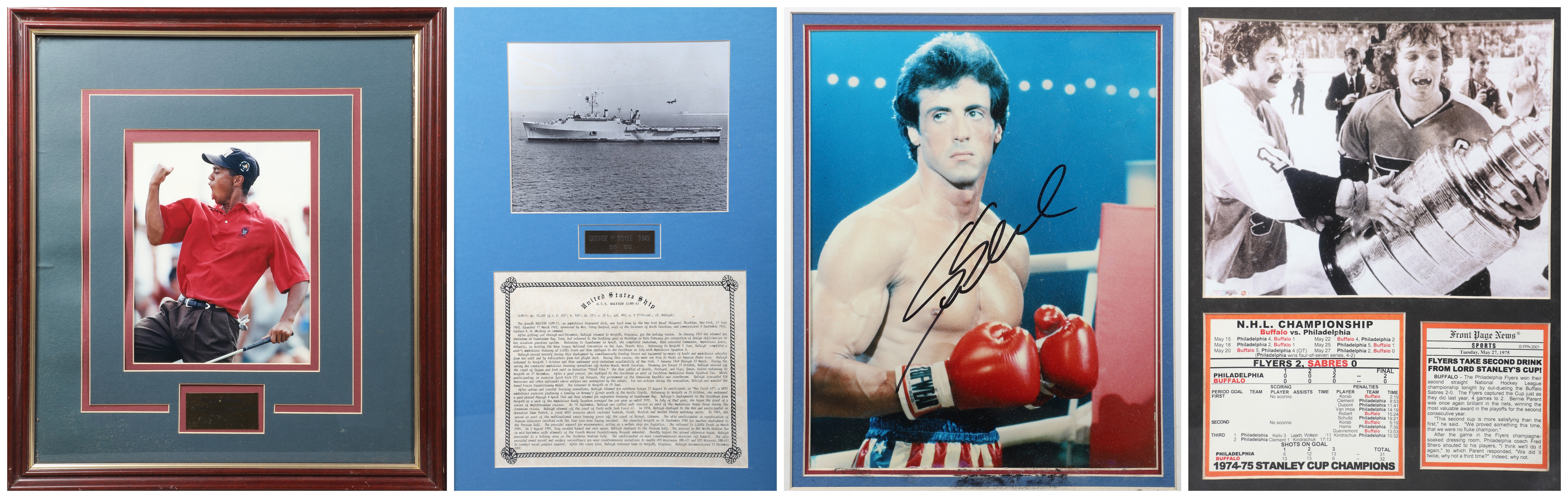 (4) Framed photographs, c/o