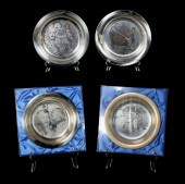 4 FRANKLIN MINT NORMAN ROCKWEL