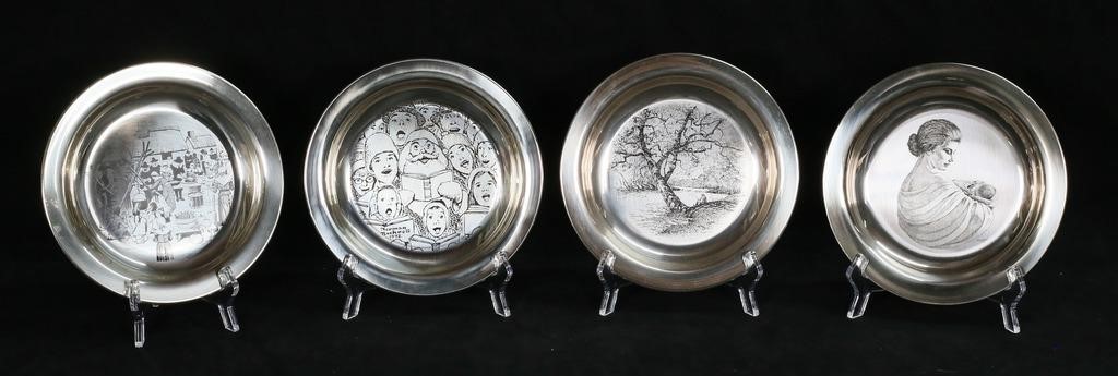 4 FRANKLIN MINT STERLING