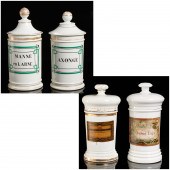 (4) FRENCH AND SPANISH PORCELA